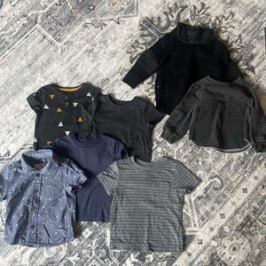 Bundle of Baby Boy Clothing | Cat & Jack and Osh Kosh | T-Shirts & Long Sleeves